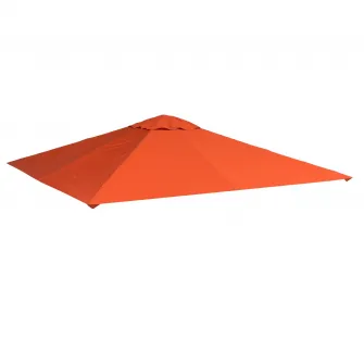 Prelata pentru pavilion Outsunny Gazebo, Poliester, 3x3m, Portocaliu