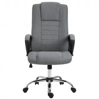 Scaun de birou ergonomic Vinsetto, Inaltime reglabila, Poliester, Gri