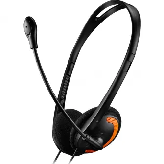 Casti cu microfon Canyon Stylish and Comfy, Negru