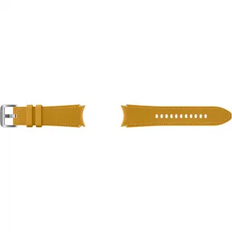 Curea smartwatch Samsung Hybrid Leather Band pentru Galaxy Watch4 20mm S/M, Mustard