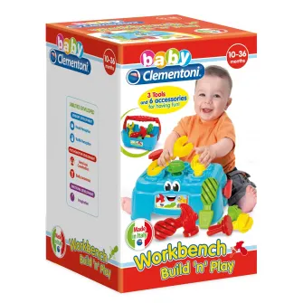 Jucarie Baby Clementoni - Banc de lucru, cu 9 accesorii