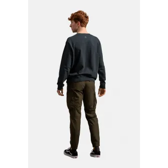 KAFT, Bluza sport unisex de bumbac, Negru stins, XS