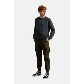 KAFT, Bluza sport unisex de bumbac, Negru stins, XS