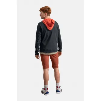 KAFT, Hanorac unisex cu buzunar kangaroo, Corai, Gri antracit, XS