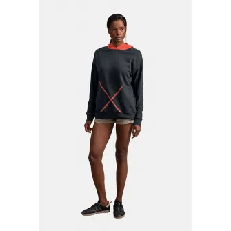 KAFT, Hanorac unisex cu buzunar kangaroo, Corai, Gri antracit, XS