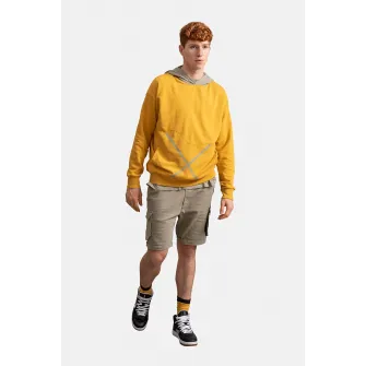 KAFT, Hanorac unisex cu buzunar kangaroo, Galben sofran, 2XL