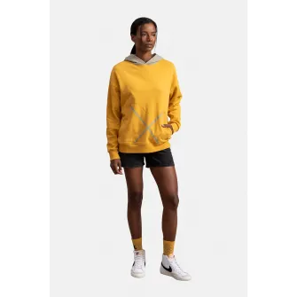 KAFT, Hanorac unisex cu buzunar kangaroo, Galben sofran, XS