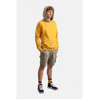 KAFT, Hanorac unisex cu buzunar kangaroo, Galben sofran, XS