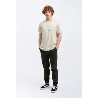 KAFT, Tricou unisex regular fit cu imprimeu grafic, Alb fildes, XL