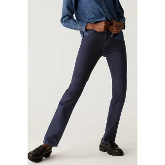 Marks  Spencer, Blugi elastici cu croiala dreapta Sienna, Albastru inchis, 10