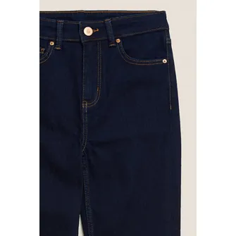 Marks  Spencer, Blugi slim fit cu talie inalta, Bleumarin, 8