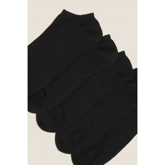 Marks  Spencer, Set de sosete pana la glezna - 5 perechi, Negru, 3-5