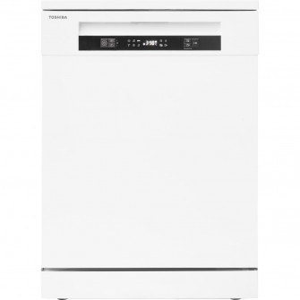 Masina de spalat vase Toshiba DW-14F5W, 14 seturi, 6 programe, Clasa D, AquaStop, Auto Open, Filtru AntiBacterian, 60 cm, Alb