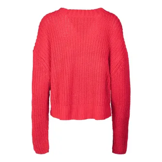 Urban Classics, Pulover crop cu maneci cazute, Corai, M