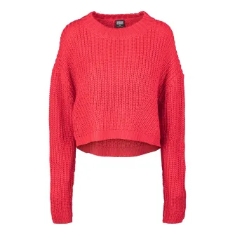 Urban Classics, Pulover crop cu maneci cazute, Corai, M