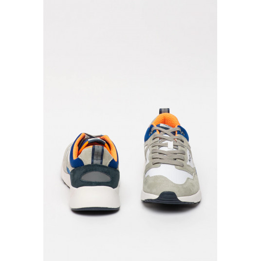 Pepe Jeans London, Pantofi sport de piele intoarsa, cu insertii de plasa Orbital  2.1