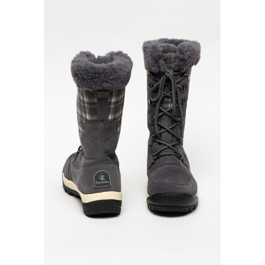 piele intoarsa Lotus, Gri carbune/Roz 