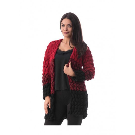 Cardigan dama, Iudita Boutique, Rosu 