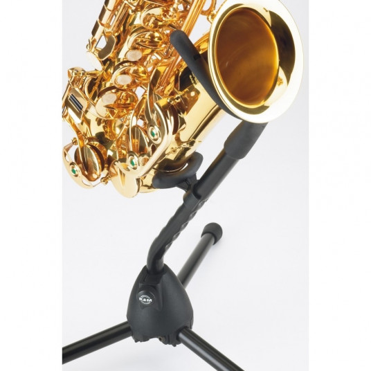 look for Company pin Suport pliabil pentru saxofon, Konig & Meyer 14300, Compatibil cu Eb Alto  si Bb Tenor, Negru