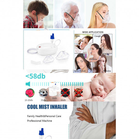 Maori lose Copyright Aparat aerosoli, nebulizator portabil, pentru copii, adulti, bebelusi, masti universale Maori lose Copyright Aparat aerosoli, nebulizator portabil, pentru copii, adulti, bebelusi, masti universale