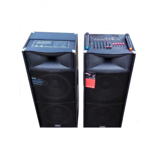 تناوب كايوس في يوم عطلة Boxe profesionale Vlliodor NRS, Putere P.M.P.O 1180W, 4 difuzoare de Dimensune 15inch, microfoane fara fir, Conectivitate تناوب كايوس في يوم عطلة Boxe profesionale Vlliodor NRS, Putere P.M.P.O 1180W, 4 difuzoare de Dimensune 15inch, microfoane fara fir, Conectivitate