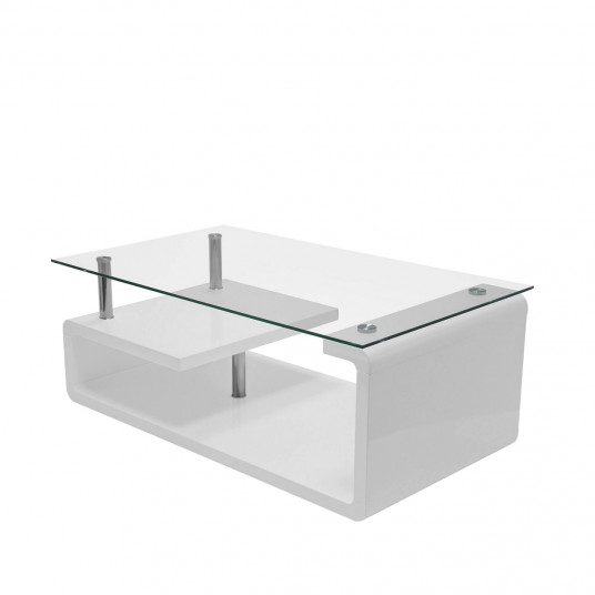 Turn down Announcement College Masuta cafea din sticla AIX, destinata pentru living si birou, dreptunghiulara, alba, 110 x 65 x Turn down Announcement College Masuta cafea din sticla AIX, destinata pentru living si birou, dreptunghiulara, alba, 110 x 65 x