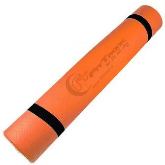 Saltea yoga FitTronic SY5O, dimensiuni 183 x 61 cm, portocalie