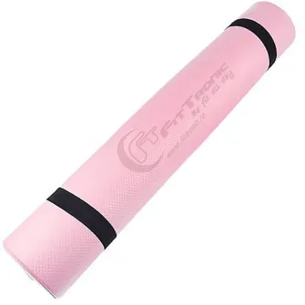 Saltea yoga FitTronic SY5P, dimensiuni 183 x 61 cm, roz