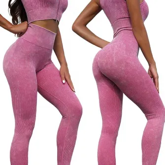 Set costum fitness FitTronic Y330 pink, marimea S