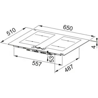 Plita incorporabila cu inductie Franke Maris FMA 654 I F BK KL