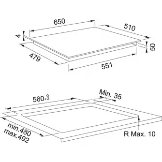 Plita incorporabila cu inductie Franke Maris FMA 654 I F BK