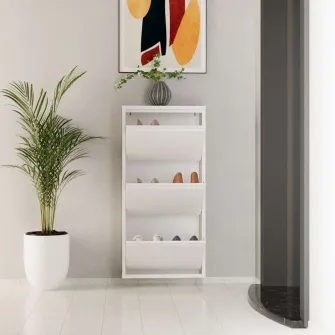 Pantofar, 3 Piece Metal - White, 50 x 103 x 15 cm