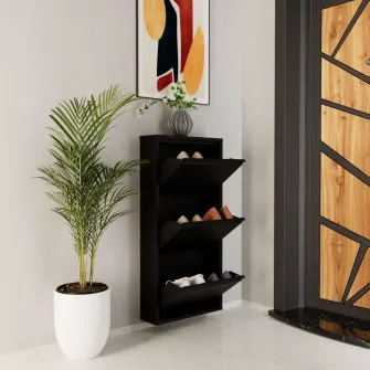 Pantofar, 3 Piece Metal - Black, 50 x 103 x 15 cm
