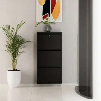 Pantofar, Locking 3 Piece Metal - Black, 50 x 103 x 15 cm