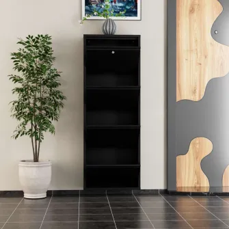 Pantofar, Locking 4 Piece Metal - Black, 50 x 136 x 15 cm