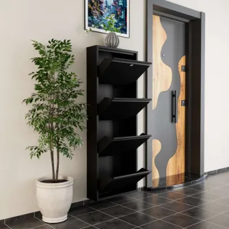 Pantofar, Locking 4 Piece Metal - Black, 50 x 136 x 15 cm