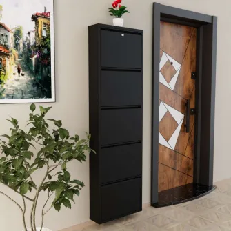 Pantofar, Locking 5 Piece Metal - Black, 50 x 169 x 15 cm