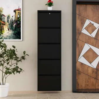 Pantofar, Locking 5 Piece Metal - Black, 50 x 169 x 15 cm