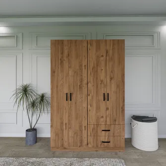 Dulap, Yaman 1600-028 - Pine, 120 x 180 x 45 cm