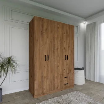 Dulap, Yaman 1600-028 - Pine, 120 x 180 x 45 cm