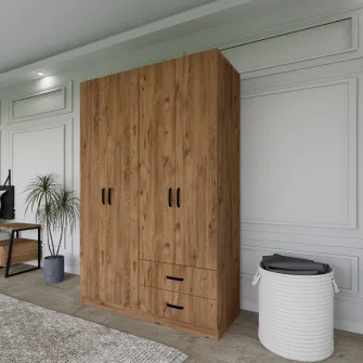 Dulap, Yaman 1600-028 - Pine, 120 x 180 x 45 cm