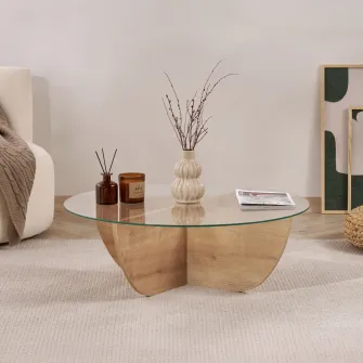 Masuta de cafea, Liya - Sapphire Oak, 90 x 30 x 90 cm