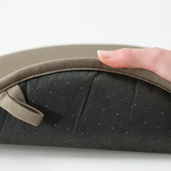 ANGSFRAKEN perna scaun, bej inchis/interior/exterior, 36 cm