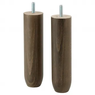 BANKHULT picior, lemn/maro, 17 cm