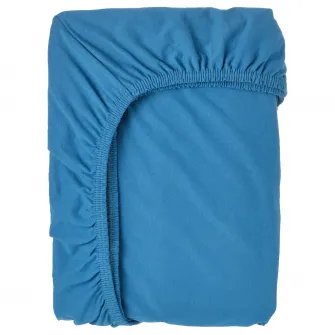 BARNDROM cearsaf cu elastic pat extensibil, albastru, 80x130 cm