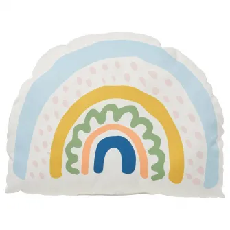 BARNDROM perna, alb/unicorn curcubeu