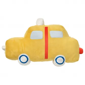 BARNDROM perna, galben/forma de taxi, 51x30 cm