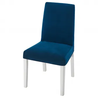 BERGMUND Husa scaun, Djuparp verde-albastru