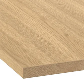 EKBACKEN blat, aspect stejar deschis/laminat, 246x2.8 cm