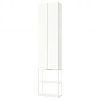 ENHET ansamblu depozitare, alb, 60x32x255 cm